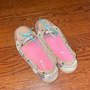 Colorful Cheerah Print Sperry Boat Shoes